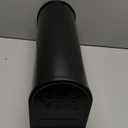 Metal Post Mount Mailboxes for Outside,Galvanized Steel,Waterproof,Medium Capacity,Red Flag Indicated,Modern Style,Mail Boxes for House Outside/Residential,Black,18.8 x 9 x 6.7 inches