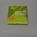 Rabenda 8 Pcs Grippers for Rugs, Non Slip Rug Pads for Hardwood Floors and Tiles, Reusable Rug Tape for Area Rugs, Dual Sided Adhesive Rug Pad Gripper Keep Corners Flat(Black)