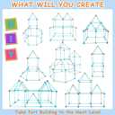 BZseed Fort Building Kit for Kids DIY Play Tent & STEM Construction Toys Ultimate Indoor/Outdoor Fort Building Activities for Boys & Girls Ages 4-15 Educational Creative Toy Birthday & Festival Gift