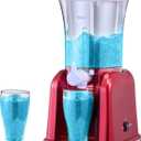 VEVOR Slushie Machine for Home, 32oz Tank Home-use Margarita Machine, Smoothie Frozen Drink Maker with Food-grade Materials, Slushy Machine for Home DIY, Kids' Parties, Red