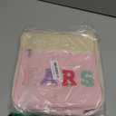 Mouse Ears Travel Case Multipocket Large Chenille Letter Mouse Ears Headband Holder with Shoulder Strap 11"x11"x4.5" (Pink)