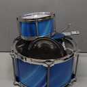 Upgraded Kids Drum Set with Lights: 6 Piece Jazz Drum Kit for Toddlers Ages 3-5, Plastic Musical Instrument Toy for Kids 3+, Early Learning Gift for Boys and Girls 3-8 (Blue)