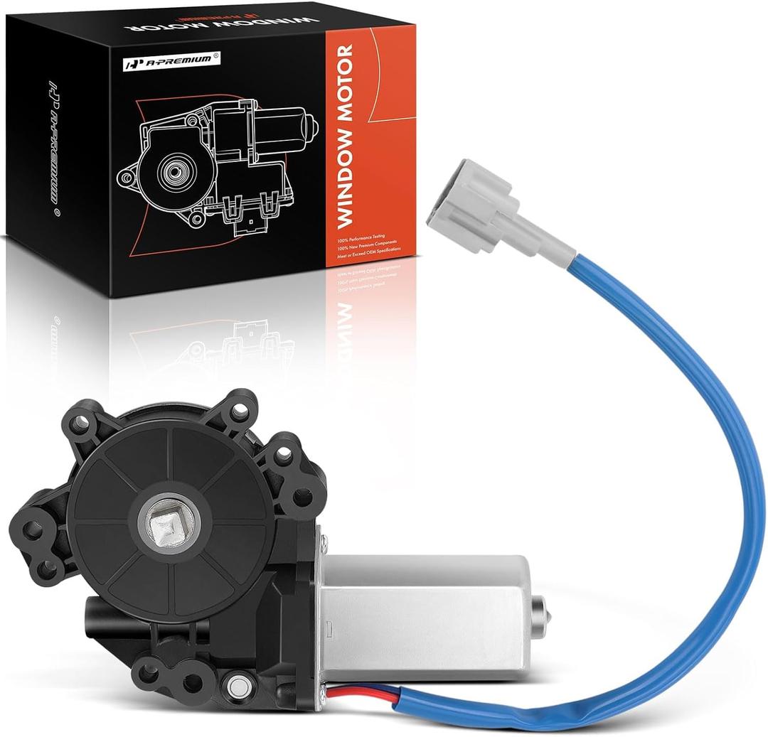 A-Premium Rear Left Power Window Lift Motor Compatible with Nissan Maxima 2004-2008, Titan 2004-2011, Armada 2005-2011, Pathfinder Armada 2004, 2 Pins, Driver Side, Replace# 827317S000, 827317Y000