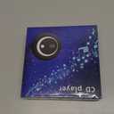 Portable CD Player - Small Rechargeable Bluetooth 5.0 Player for Home with Headphones with HiFi Stereo Sound, CD Player for Car Through AUX with Anti-Skip Protection (Black)