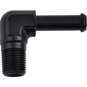 EVIL ENERGY 1/4" NPT Male to 3/8" Barb Fitting Adapter 90 Degree Aluminum Black