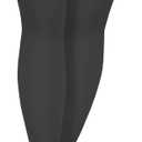 Truform Anti Embolism Stockings, Thigh High Post Surgery Recovery Hospital Style, 18 mmHg Compression for Men and Women, Full Length TED Hose, Closed Toe,  (Large (1 Pair), Black)