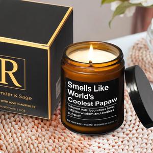 World's Coolest Papaw Candle, Unique Pawpaw Gifts from Grandchildren, Best Pawpaw Gifts from Granddaughter & Grandson, Perfect Presents for Papaw from Grandkids, for Birthday, Christmas, Father's Day