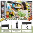 Zonon 1 Set Chip Holder Wall Mount Potato Bag Display Rack with Hooks
