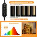 BlumWay 65 Inch Grow Lights for Indoor Plants,36W,660nm+3000K+6000K, 336 LEDs Full Spectrum LED Standing Plant Lights with 2 Timers and 10 Level Dimming Detachable Plant Growing Lamps for Greenhouse