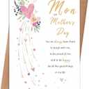 5 x Mother's Day Card, Mothers Day Gifts Card for Mom from Son Daughter, Mothers Day Gifts from Kid 362-369