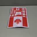 2 x QQSD Canada Flag Sticker Canadian Decal in Multiple Sizes, 3 Pack, 11.7 x 8.3 Inches