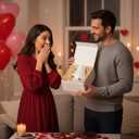 Skylety Valentine's Day Icon Glass Vase Icon Pink & White Flower Vase 5.75'' x 4.25'' Hand Blown Table Centerpiece for Him Her Valentine's Day Wedding Housewarming Gifts Home Decor(Black Xo)