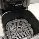 CHEFMAN 2 Qt Mini Air Fryer  Digital Space-Saving Compact Air Fryer with Nonstick and Dishwasher Safe Basket, Quick & Easy Meals in Minutes, Features Digital Timer and Shake Reminder  Black