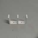 Universal Adjustable Height Sliding Closet Door Floor Guide Bracket - White - Grovers Home Solutions