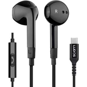 LUDOS FEROX USB C Headphones for iPhone 17 16 15 Pro Max Plus Air iPad Pro, USB-C Earbuds for Samsung Galaxy S24 S23 Ultra S22 S21 FE S20 Z Flip 3 Fold 4 A53, USB Type C Earphones