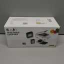 8-in-1 Vegetable Chopper with Container - Veggie Onion Salad Chopper, Mandoline Slicer, French Fry Cutter, Kitchen Gadgets with Cleaning Tools (White)