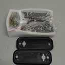 New Upgrade Double Sided Keypad Door Lock with Adjustable Deadlatch 2-3/8'' and 2-3/4'', Keyless Door Lock with Handle, Gate Lock for Outdoor Fences (Black Gold)