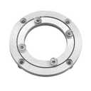 Aluminium Alloy Turntable Bearing, Heavy Duty Swivel Turntable Lazy Susan Rotating Bearing Turntable Round Dining Table Smooth Swivel Plate Hardware, 4"