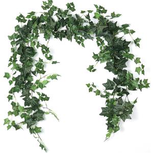 RECUTMS 3Strand Fake Vines Artificial Ivy Garland Silk Greenery Plant 6.3Ft | Bendable Hanging Ivy Leaf Rattan,No Maintenance,Easy to Hang,Long-term Use,Room Home Wall Indoor Outdoor Wedding Party Decor