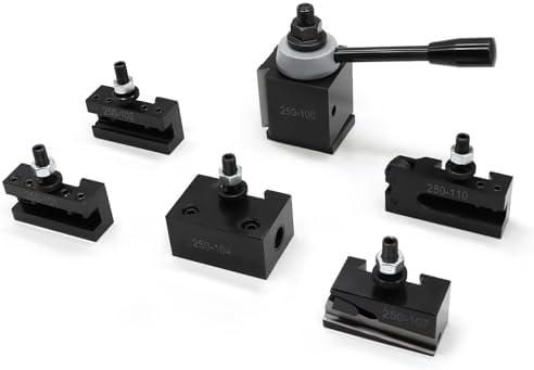 AXA 250-100 Quick Change Tool Post Set Compatible with 250-101 250-101T 250-102 250-104 250-107 250-110 tool holder