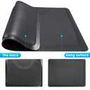 Barber Salon Chair mats for Hairstylist Standing Anti Fatigue 3'x4' Barber Shop Salon Floor Mat - Black Square Hair Floor Mat 1/2" Thick, Hair Cutting Hairdressing Equipment