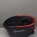 O-Cedar EasyWring Microfiber Spin Mop, Bucket Floor Cleaning System, Red, Gray, Standard