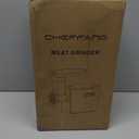 CHEFFANO Meat Grinder, 2600W Max Stainless Steel Meat Grinder Electric, ETL Approved Heavy Duty Meat Mincer Machine with 2 Blades, 3 Plates, Sausage Stuffer Tube & Kubbe Kit for Home Kitchen Use