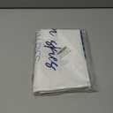 Fall Throw Pillow Cover 18x18 Inch  White Linen Autumn Cushion Cover with Blue Pumpkins and Orange Leaves  Double-Sided Print, Farmhouse Thanksgiving Pillowcase for Sofa Couch Bed