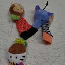 The Peanutshell Sock Rattles Set of 3 - Girl Boy Rattle Socks, Baby Toys 0-6-12 Month, Animal Newborn High Contrast Baby, Infant, Newborn Toys 0-3 0-6 Months Old Babies - Safari