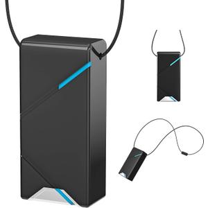 Magnetic Anti-Loss Necklace for JUUL vaporizers - Wearable Holder Compatible with JUUL vaporizers (Device not Included) (Black)