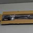 Small Curtain Rods for Windows 30" to 45" 5/8 Inch Standard Decorative Black Curtain Rod with Brackets Easy to Install for Bedroom Living room Kitchen (30",45")