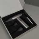 Metal Electric Compressed Air Duster, 300000RPM High Speed Rechargeable Air Blower&Pump for Leaf Blower with Digital Display, 4-Speed Modes-Brushless Motor Mini PC Dust Cleaner with Light(Grey)