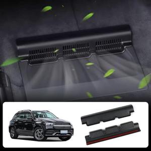 LUNQIN Car Under Seat Air Outlet Protection Cover for Mercedes Benz GLE-Class 2020-2026 & GLS-Class 2020-2026 Auto Interior Accessories Backseat Vent Conditioner Intake Flow Inlet Grille Protector Set