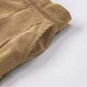 SANGTREE Women Corduroy Pleated Skirts High Waist Winter with Comfy Casual Elastic Band Without Shorts (Small, Khaki)