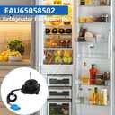 EAU65058502 Refrigerator Condenser Fan Motor Fit for LG RFD3410A102A Replaces EAU64843805 EAU65058501 AP7178309 PS16662422 EAP16662422 Refrigerator Fan Motor Assembly, DC12V 1A (Short Line)
