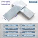 Tilingview 30 PCS Peel and Stick Backsplash Tile for Kitchen/Bathroom/Living Room, 3"x 9" Self-Adhesive Subway Tile for Backsplash, Imitation Glazed Tiles/Handmade Tiles (Glossy Pastel Blue)