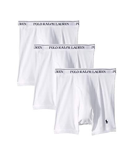 POLO RALPH LAUREN Men's Classic Fit w/Wicking 3-Pack Boxer Briefs (Large)