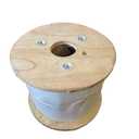 Steel Aircraft Cable Wire Rope 500' 1/4" 7x19 Galvanized Cable (No Clamps)