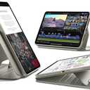 ESR for iPad Pro 11 Inch Case (M5/M4) 2025/2024, Rotating Case with Removable Magnetic Cover, Adjustable Portrait/Landscape Stand, 9 Standing Angles, Shift Series, Titanium