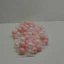 Ball Pit Balls 100 Phthalate Free BPA Free Crush Proof 2.16 Inches Plastic Balls for Ball Pit Ideal Gift for Toddlers Babies Kids Pool Water Toys Play Tent, Pearl White, Pearl Pink, Clear