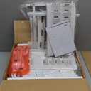 TUTOTAK End Table with Charging Station, Side Table with 2 USB Ports and Outlets, Nightstand with Cloth Drawer, Set of 2, Couch Table, White TB01BW052