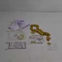 80 90s Accessories Outfit for Woman Hip Hop Costume Kit Old School Rapper Gold Chain Necklaec Big Hoops Jewelry