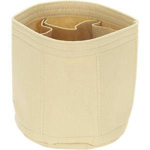 uxcell Purse Organizer Insert, 8" x 8" Portable Felt Organizer Bags Round Multiple Compartments Purse Liner for Bucket Bag, Domed Satchel, Tote Bag, Handbag Shaper, Beige