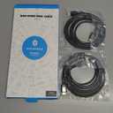 Highwings 8K HDMI 2.1 Cable 2-Pack 10FT, Slim Ultra High Speed HDMI Braided Cord-48Gbps,4K@120Hz 8K@60Hz, HDCP 2.2&2.3, Dynamic HDR,eARC,DTS:X,RTX 3090,Compatible with Roku TV/HDTV/PS5/Blu-ray