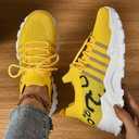 Women's Leopard Print Sneakers Casual Tennis Shoes Fashion Walking Sneakers Comfortable Sports Running Shoes (11, Black)