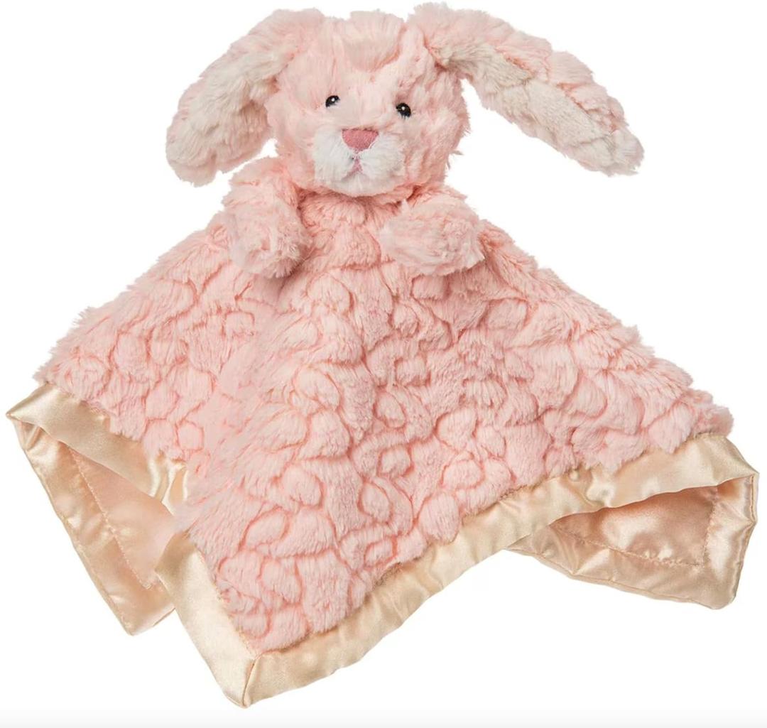 Mary Meyer Baby Lovey Putty Nursery Newborn & Toddler Boys and Girls Security Blanket Stuffed Animal Soft Snuggle Toy, 13 x 13-Inches, Pink Bunny