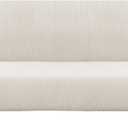 Turquoize Stretch Futon Cover Armless Sofa Cover Sofa Bed Slipcover Futon Couch Cover Furniture Protector with Elastic Bottom Feature Thick Soft Checked Jacquard Fabric, Ivory