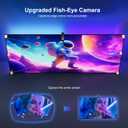 TV LED Backlight, Led Lights for TV with Camera Sync with Screen 55 Inch, Silicone Covered Led Strip Lights, App Control Premium Color Change Ambient Lighting for Gaming,Home Theater