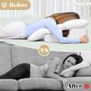 Face Down Pillow After BBL or Eye Surgery, Home Massage Pillows Face Down Chair for Sleeping & Stomach Sleeper, Soft BBL Adjustable Prone Massage Pillows with Removable Cover