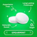 PUR Mints | Aspartame Free Breath Mints | Made with Xylitol | Sugar Free, Vegan, Gluten Free | Natural Spearmint Flavor | 65 Pieces in Re-Sealable pouch (Pack of 1) (EXP 03/22/28)